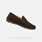 Dark brown men's moccasins Geox Spherica EC16 - Men's