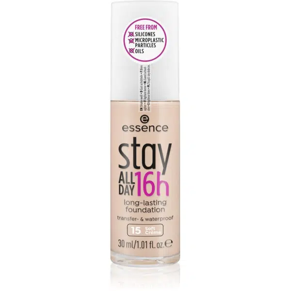 essence Stay ALL DAY 16h vodeodolný make-up odtieň 15 Soft Creme 30 ml