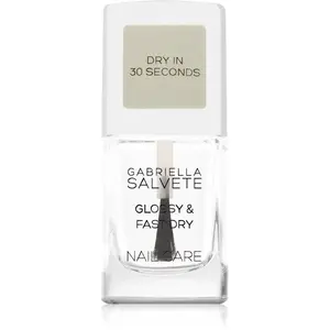 Gabriella Salvete Nail Care Glossy & Fast Dry rýchloschnúci vrchný lak na nechty 11 ml