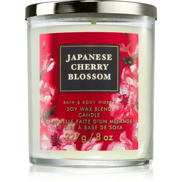 Bath & Body Works Japanese Cherry Blossom vonná sviečka 227 g