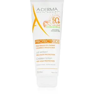A-Derma Protect Kids Children Lotion ochranné opaľovacie mlieko pre deti SPF 50+ 250 ml