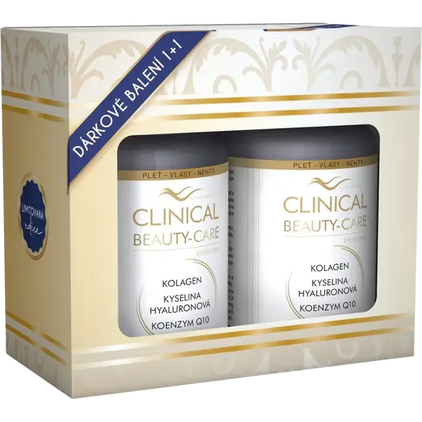 CLINICAL Beauty-Care Kolagén + kyselina hyaluronová + koenzým Q10 2 x 60 tablet