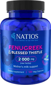 NATIOS Fenugreek & Blessed Thistle 2000 mg 120 kapsúl