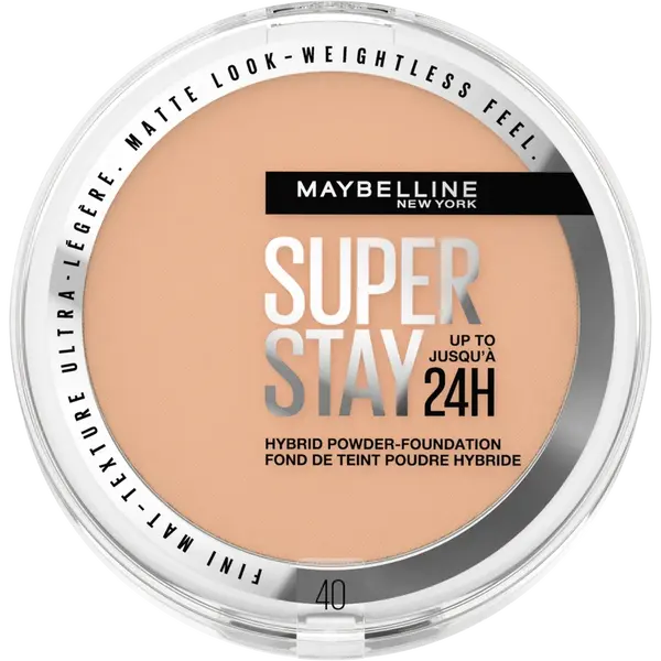 MAYBELLINE NEW YORK SuperStay 24H Hybrid Powder-Foundation 40 make-up v púdri, 9 g
