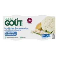 GOOD GOÛT BIO Treska pestrá s karfiolom a zemiačiky 2 x 190 g