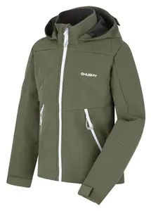 Husky  Salex K khaki, 152 Detská softshellová bunda