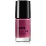 NOBEA Metal Gel-like Nail Polish lak na nechty s gélovým efektom odtieň Pearl cherry #N55 6 ml