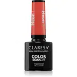 Claresa SoakOff UV/LED Color Neon gélový lak na nechty odtieň 1 5 g