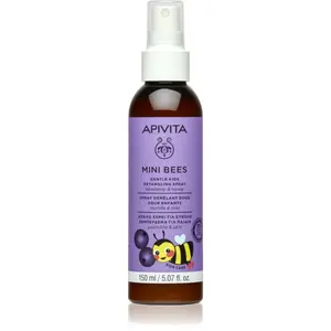 Apivita Mini Bees Gentle Kids Detangling Spray Blueberry&Honey sprej pre jednoduché rozčesávanie vlasov 150 ml
