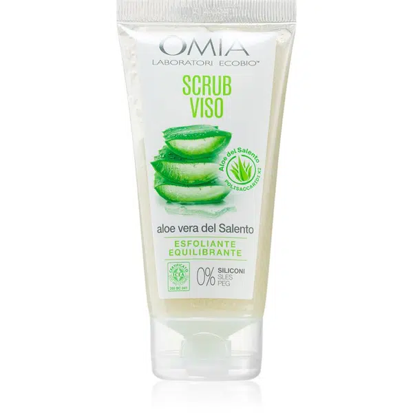 Omia Laboratories Aloe Vera del Salento čistiaci pleťový peeling s aloe vera 75 ml
