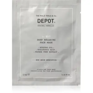 DEPOT 800 SKIN SPECIFICS NO. 807 RELAXING FACE MASK upokojujúca a hydratačná maska pre mužov 12x13 ml
