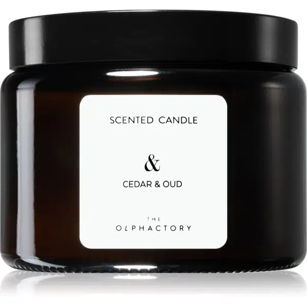 Ambientair The Olphactory Cedar & Oud vonná sviečka (brown) & 360 g