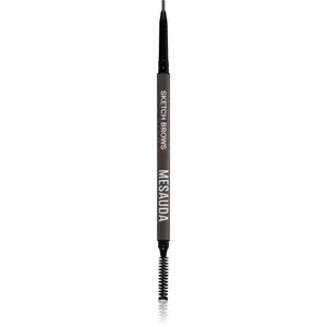 Mesauda Sketch Brows automatická ceruzka na obočie s kefkou odtieň 102 Brunette 0.09 g