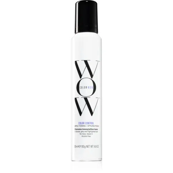 Color WOW Color Control Purple Toning + Styling Foam tónovacia pena pre blond a melírované vlasy 200x1 ml