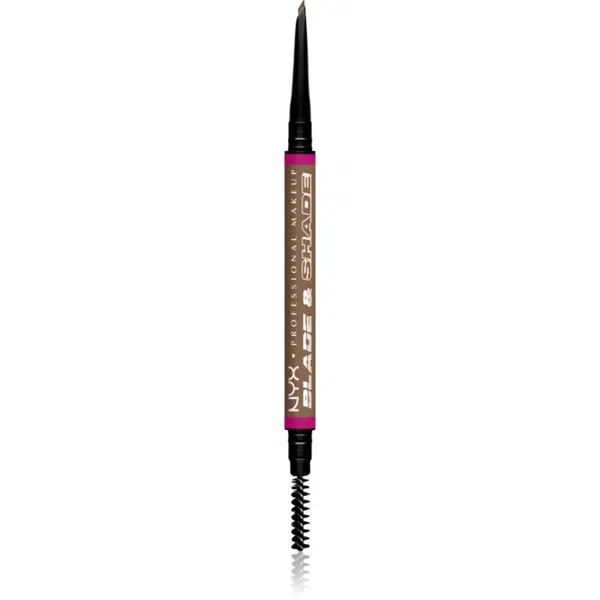 NYX Professional Makeup Blade & Shade ceruzka na obočie s kefkou odtieň 04 Taupe g
