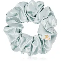 Crystallove Mulberry Silk Scrunchie hodvábna gumička do vlasov Amazonite 1 ks