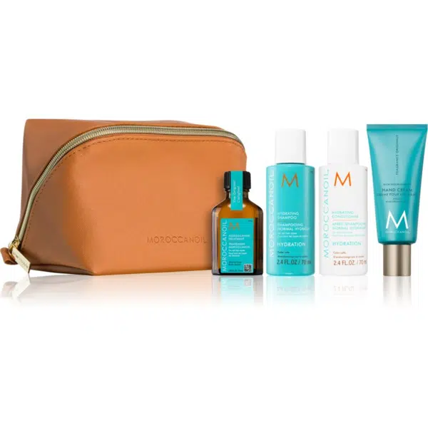 Moroccanoil Hydration Kit cestovná sada pre výživu a hydratáciu kozmetická taštička 1 ks