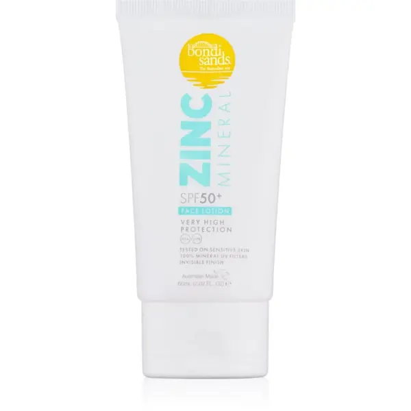 Bondi Sands SPF 50+ Zinc Mineral Face Lotion minerálne mlieko na opaľovanie na tvár SPF 50+ 60 ml