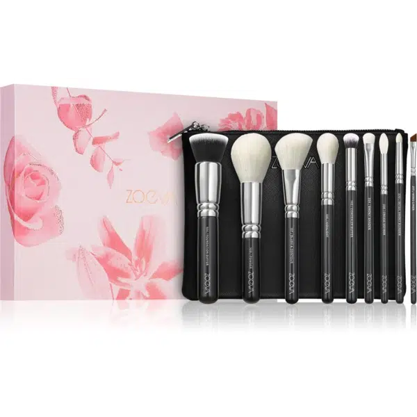 ZOEVA The Complete Brush Set Sada štetcov s taštičkou 1 ks