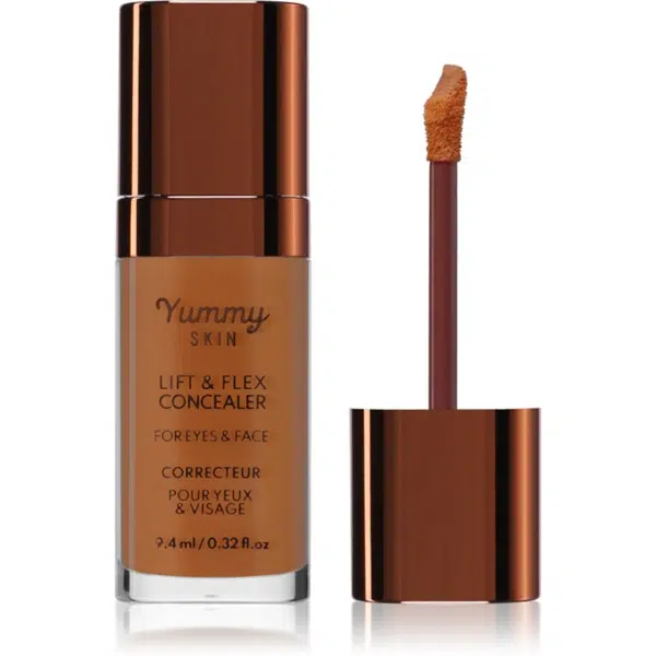 Danessa Myricks Beauty Yummy Skin Lift & Flex Concealer tekutý korektor s matným efektom odtieň 14 - Dark With Golden Undertones 9.4 ml