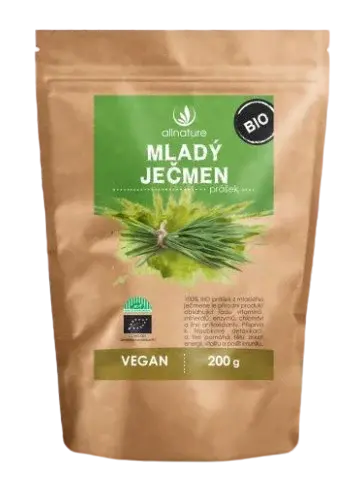 ALLNATURE Mladý jačmeň prášok BIO 200 g