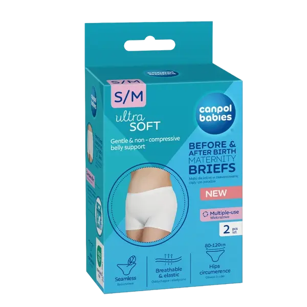 CANPOL BABIES Tehotenské a popôrodné nohavičky 2v1 S/M 2 ks