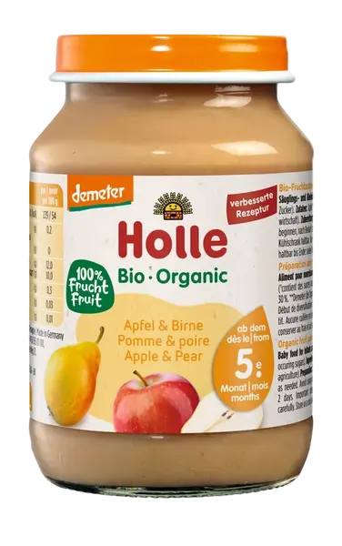 HOLLE BIO Detské raňajky jablká a hrušky 190 g