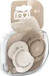 LOVI Silikónový dynamický cumlík HARMONY holka 18m+ 2 ks