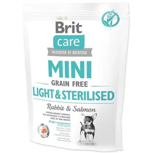 Brit Care Mini GF Light & Sterilised Rabbit & Salmon 400 g | Granule pre psov