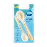CANPOL BABIES Melamínové lyžice Exotic Animals žlté 2 ks