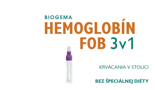 BIOGEMA Hemoglobín test 3v1 na okultné krvácanie 3 ks