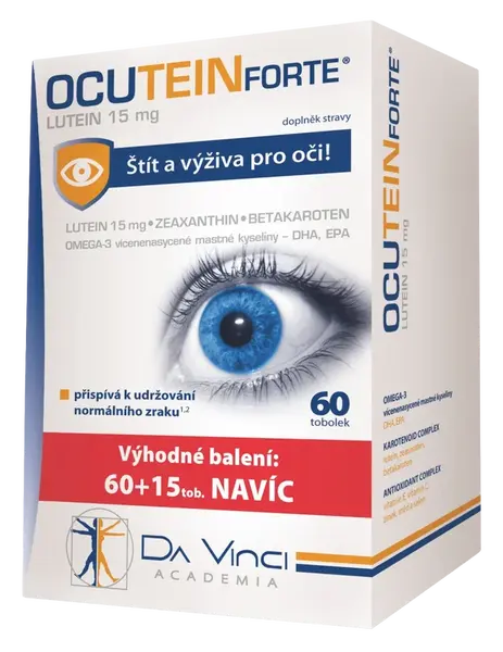 OCUTEIN FORTE Luteín 15 mg - DA VINCI 75 tobolek