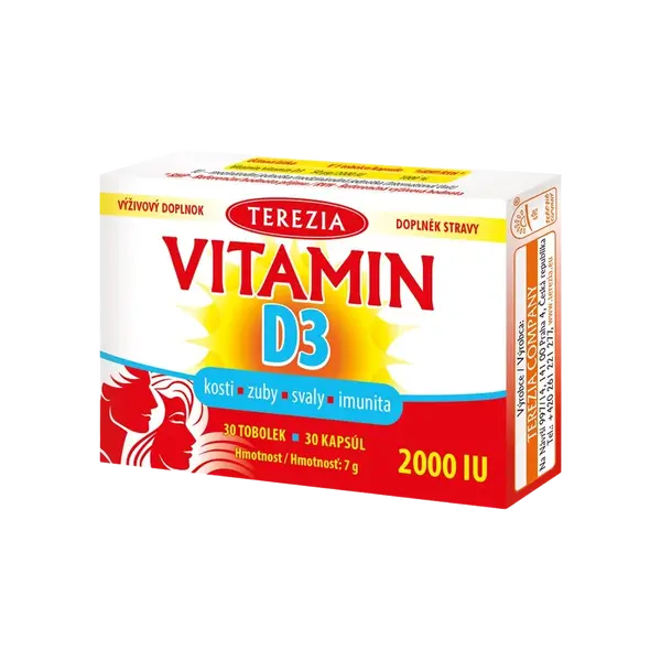 TEREZIA Vitamin D3 2000 IU 30 kapsúl
