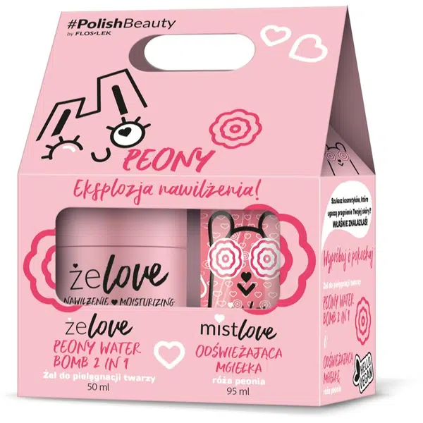 FlosLek Laboratorium ŻELOVE Peony darčeková sada so zjemňujúcou pivóniou