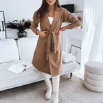 Dámský kabát MISTI camel Dstreet