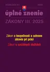 Aktualizácia III/1 2025 – BOZP a sociálne služby