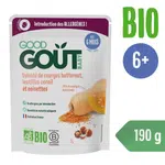 Good Gout BIO Dýňová polévka s červenou čočkou a lískovými oříšky (190 g)