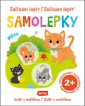 Začínám lepit/Začínam lepiť Samolepky Sešit s kočičkou/Zošit s mačičkou