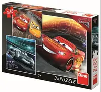 Puzzle 3x55 Cars 3 Trénink