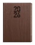 Denní diář 2026 Ctirad s výsekem Wood A5 hnědá