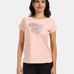 Women's cotton T-shirt Kilpi NELLIM-W Coral