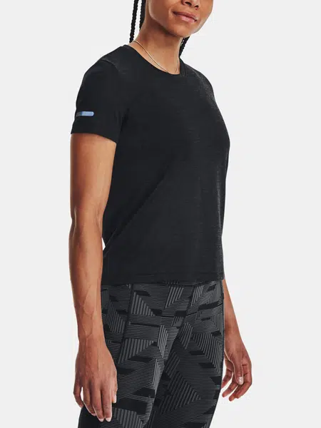 Čierne športové tričko Under Armour UA Seamless Stride SS