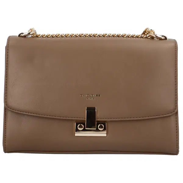 Dámska crossbody kabelka taupe - David Jones Paige
