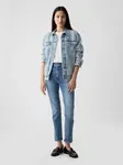 GAP Modré dámské džíny high rise cigarette jeans with secret smoothing pockets with W