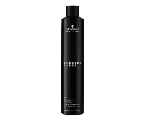 Suchý silne fixačný vlasový sprej Schwarzkopf Professional Session Label The Strong - 500 ml (2770329) + darček zadarmo