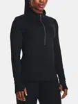 Čierne dámske športové tričko Under Armour UA Qualifier Run 1/2 Zip