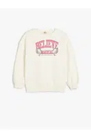 Koton Sweatshirt Unicorn Printed Crew Neck Long Sleeve