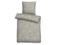 Obliečky Tori 140x200 cm, renforcé taupe, prírodný motív%