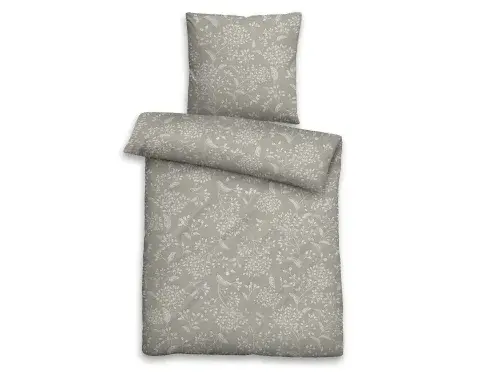 Obliečky Tori 140x200 cm, renforcé taupe, prírodný motív%