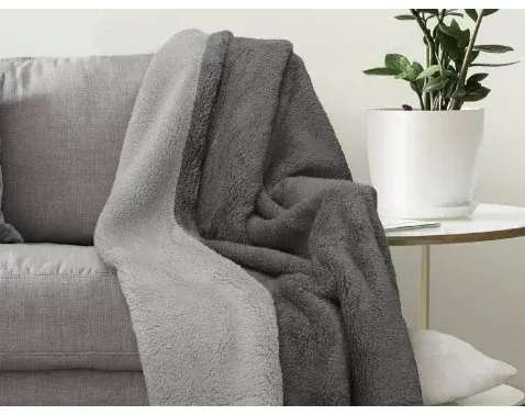 Deka Sherpa 150x200 cm, striebristo šedá%